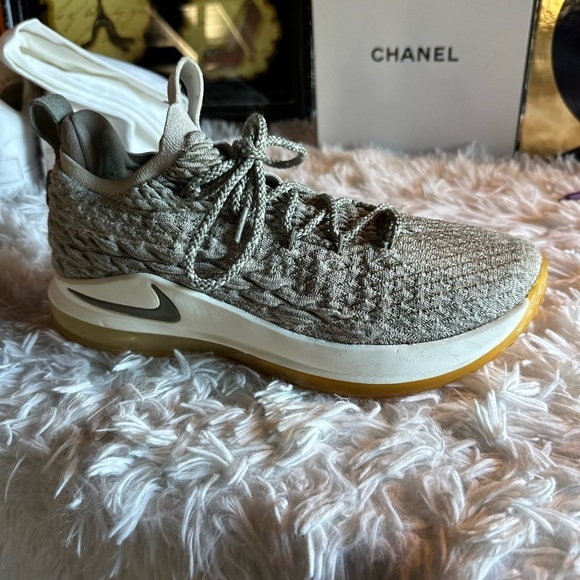 Nike LeBron XV 15 Low Light Bone Gray Basketball Sneakers AO1755-003 Men SZ 9 main image 11